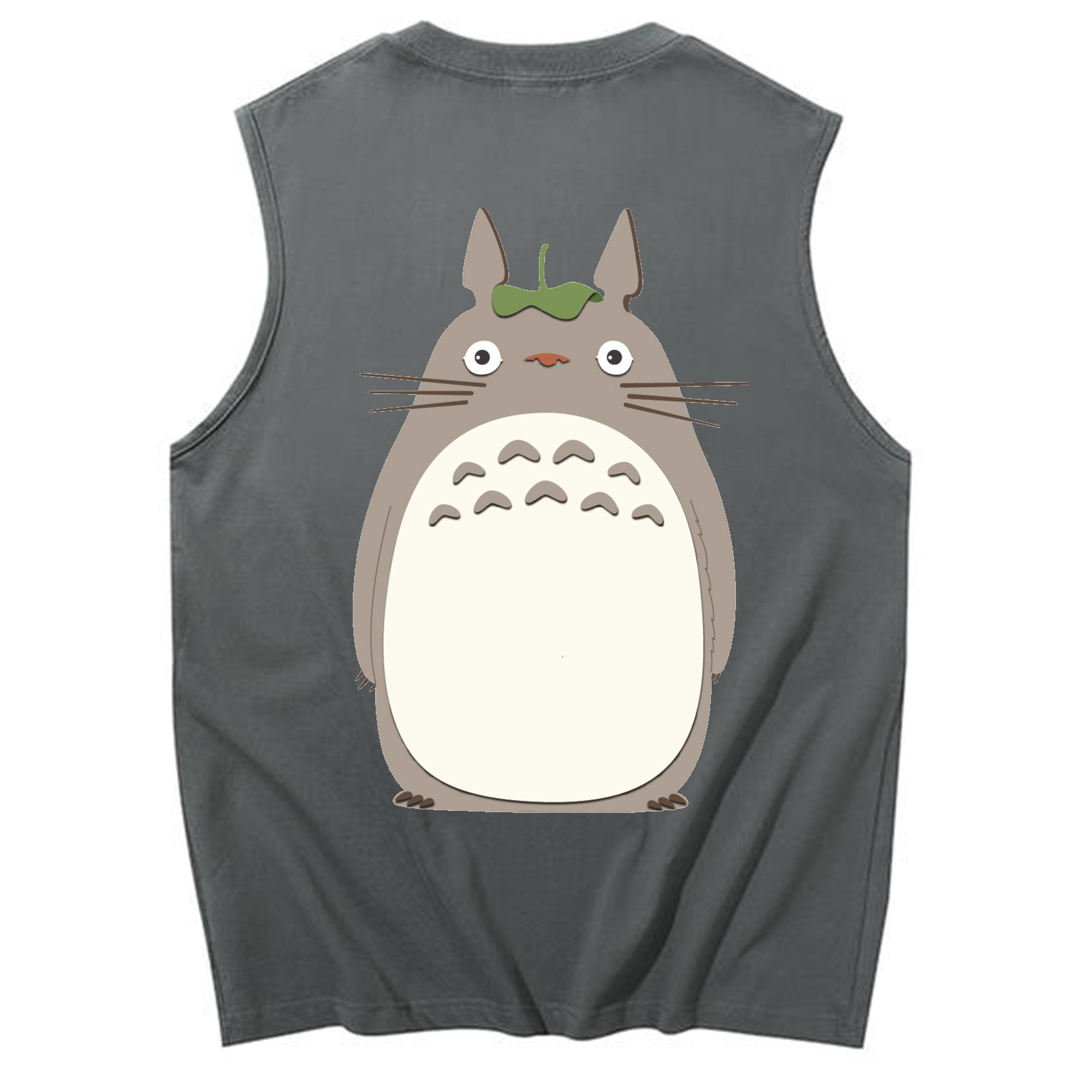 （画像用） となりのトトロ 草壁メイ 草壁サツキ My Neighbor Totoro Satsuki Kusakabe Mei Kusakabe コットン100％タンクトップ（背面プリント）